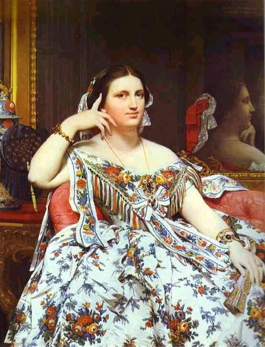 Portrait of Madame Moitessier Sitting.